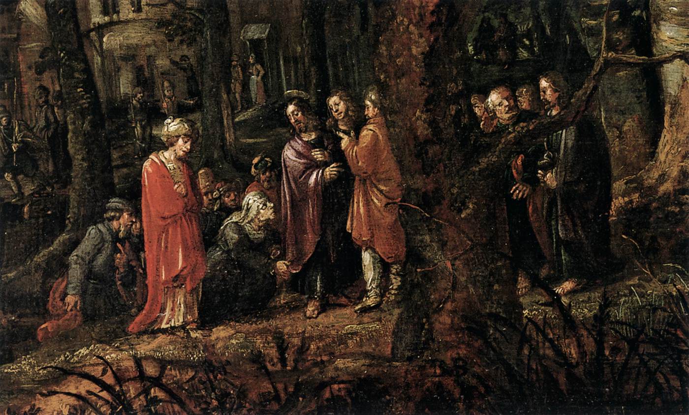 Forest Landscape with Two of Christ's Miracles (detail)