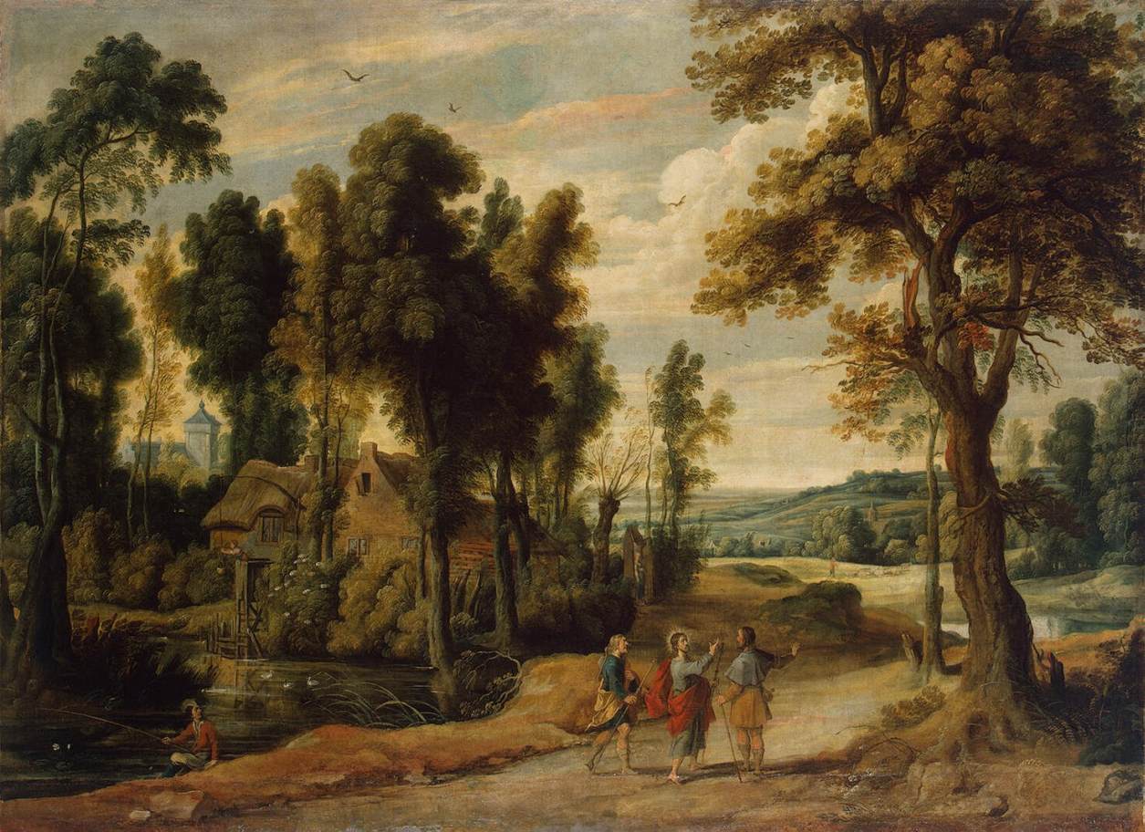 Landscape with Christ and his Disciples on the Road to Emmaus